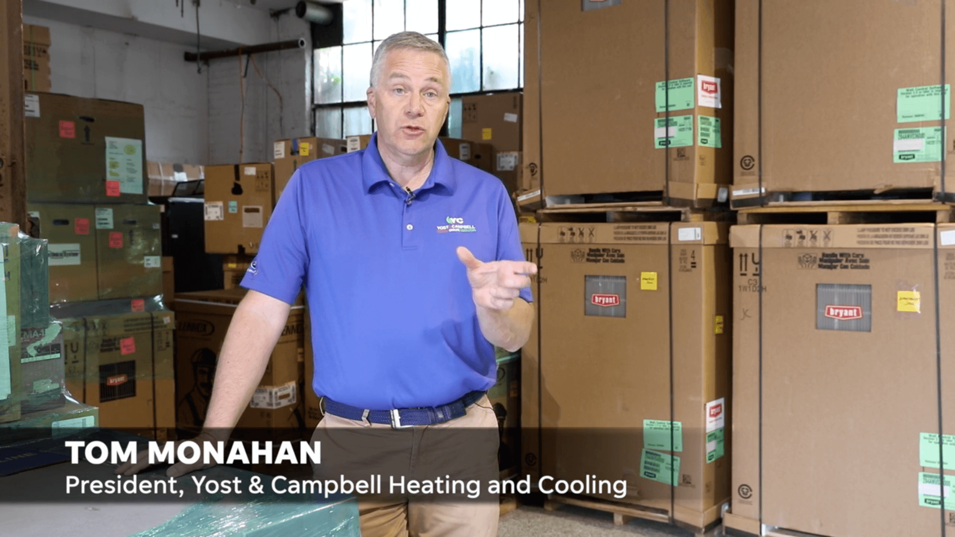Watch Tom Monahan talk about air source heat pumps and converting your home